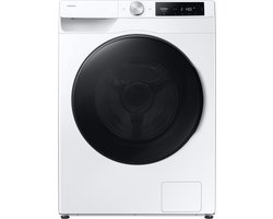 Samsung WD90DG6B85BE, Voorlader, Vrijstaand, Wit, Links, Zwart, Zwart