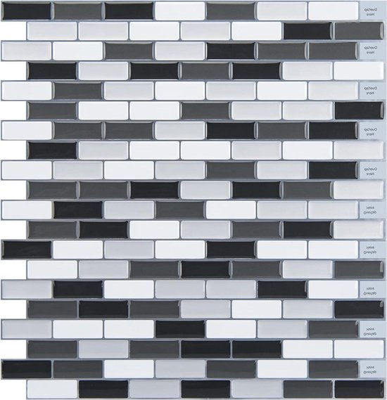 10 Vellen Schil en Plak Backsplash, Plak op Mozaïektegels for