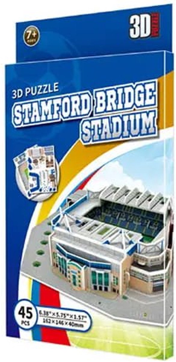 Stamford Bridge Stadium 3D Puzzel – Chelsea FC Stadionmodel – Voetbal Souvenir & Verzamelitem