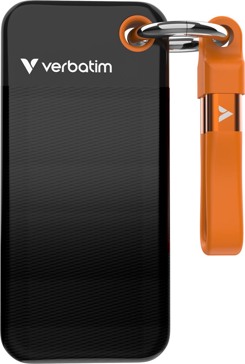Verbatim Ssd 1Tb Externe Schijf Voor Laptop Computer Sleutelhanger Usb-C Kabel