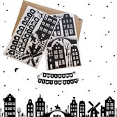 Raamstickers Sinterklaas XL 64-delig – Elk jaar opnieuw te gebruiken