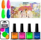 SHATY® Dance at Shaty BIAB Starter Pakket Set – 4x Zomerse Builder in a Bottle – BIAB Gelnagellak – HEMA & TPO Free – Nagel Builder Gel