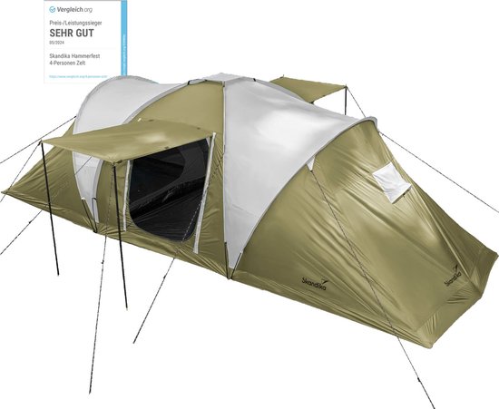 CapFeuer Karpfenzelt Flash für 1-2 Personen | 2000 Wassersäule, 3