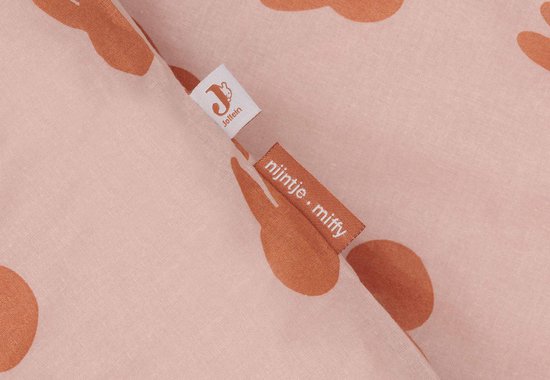 Jollein x Nijntje - Dekbedovertrek met sloop 100x140cm - Dekbed Ledikant, Dekbedovertrek Baby - Miffy Shadow Wild Rose