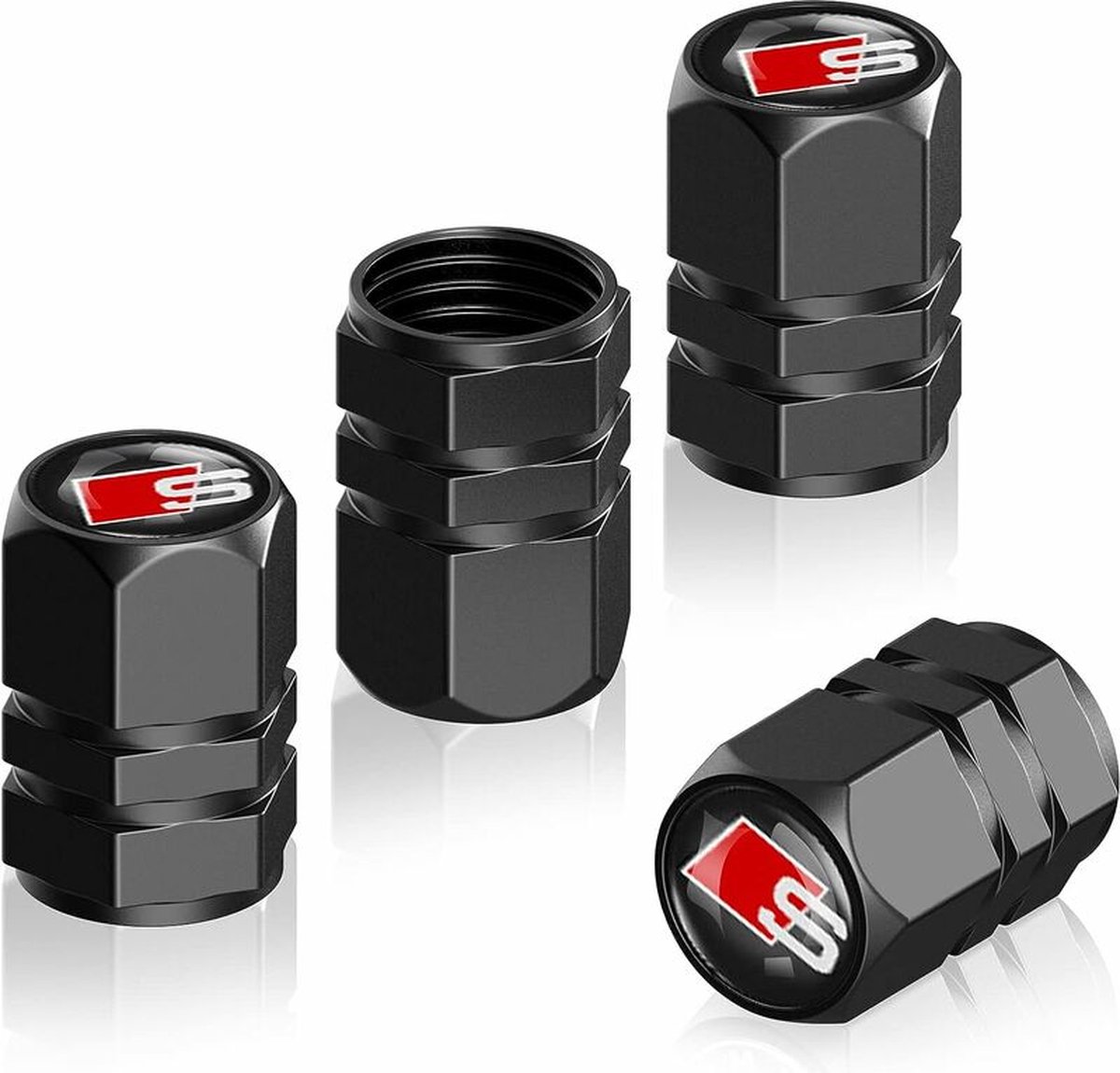 ZLIP Set Van 16 Aluminium Ventieldoppen Met Afdichting Voor Het