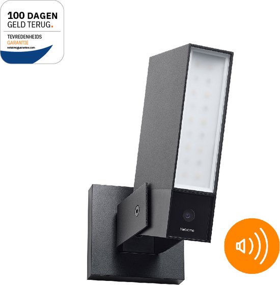 Netatmo Slimme Bewakingscamera - Bewakingscamera met Sirene - Camerabewaking - met Bewegingsdetectie, Nachtzicht & Ingebouwde Sirene