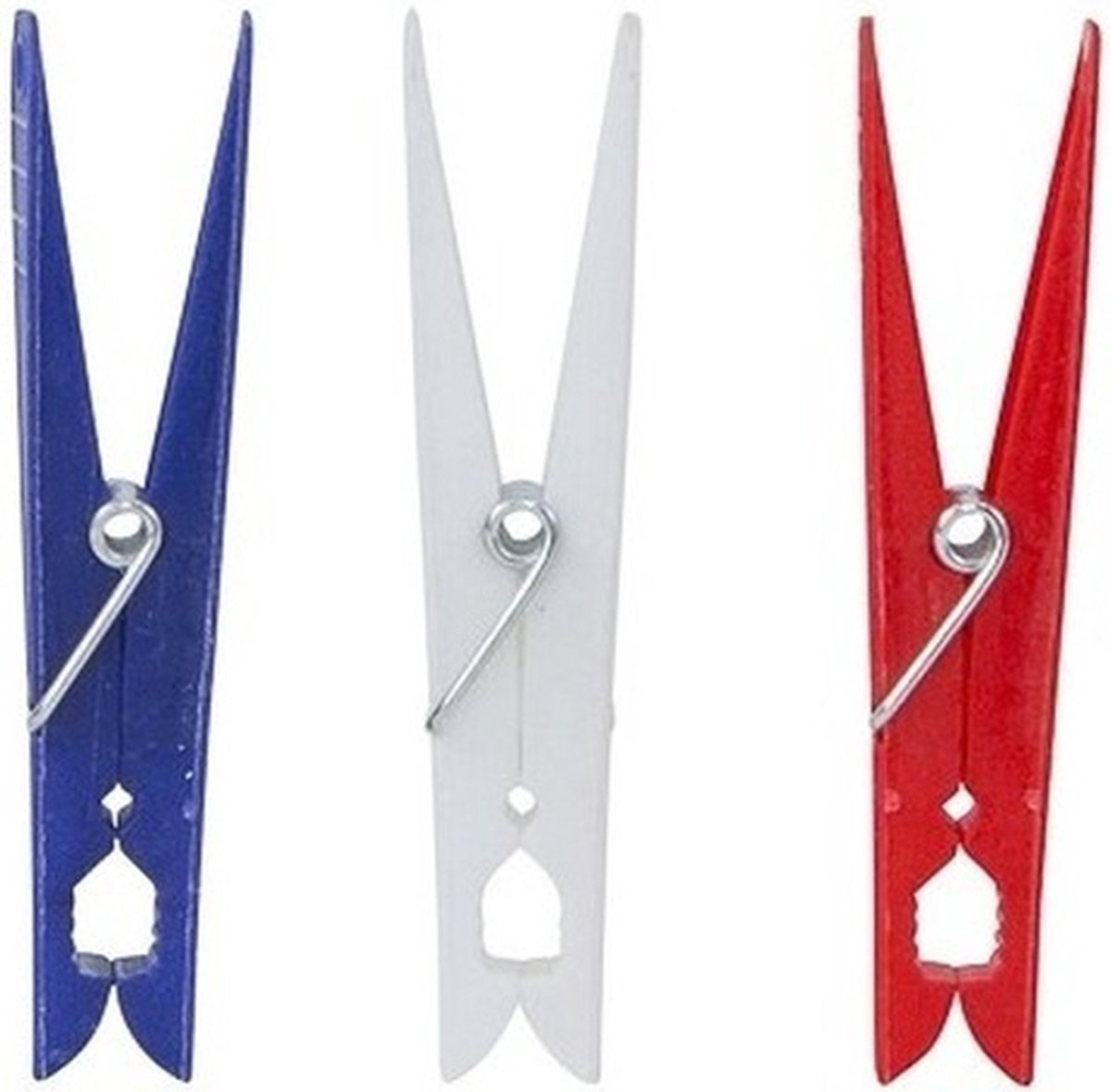 Goedkoopste Betra grote wasknijpers / wasspelden - 24x stuks - kunststof met metalen veer - wasgoed ophangen