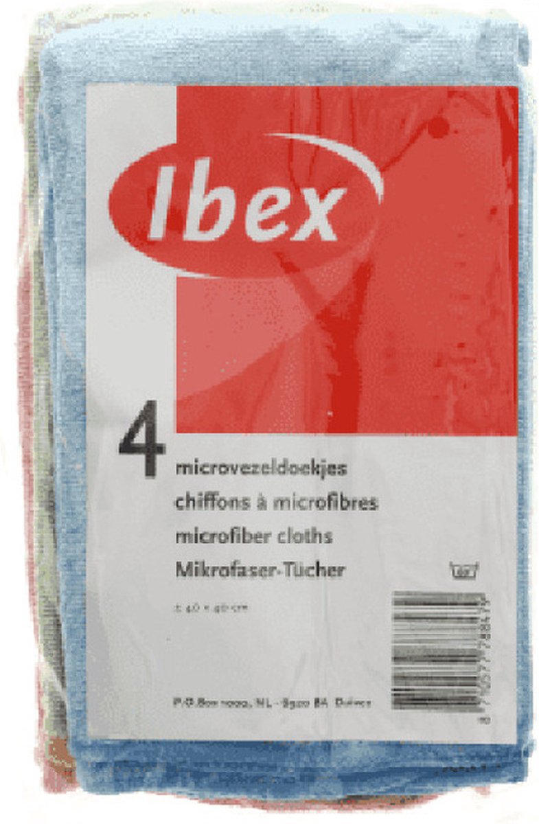 Goedkoopste 4x Microvezel dweilen/schoonmaakdoeken 40 x 38 cm - Dweiltjes/huishouddoekjes/schoonmaakdoekjes/vaatdoekjes/allesdweilen