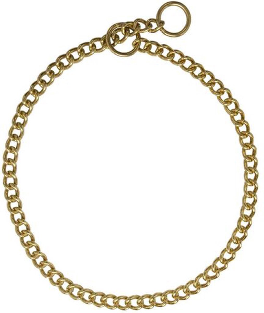 Correctieketting kleine schakel - Messing - 4mm x 60cm