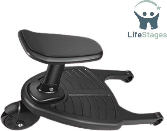 Buggy Board for Pushchair, Universal Kiddy Board, Buggy Board with Seat