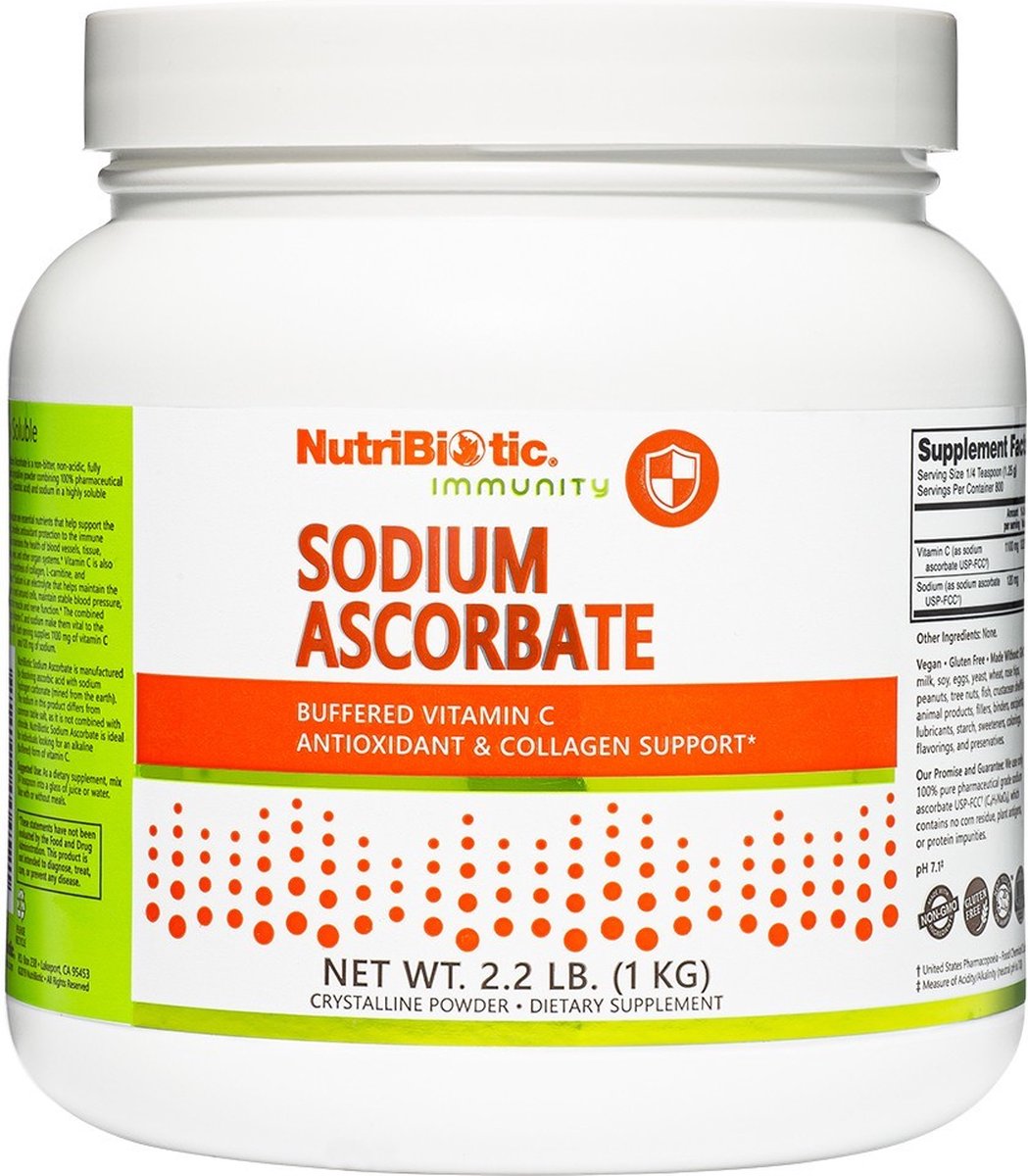 NutriBiotic - Sodium Ascorbate - Buffered Vitamin C - 1000 gram