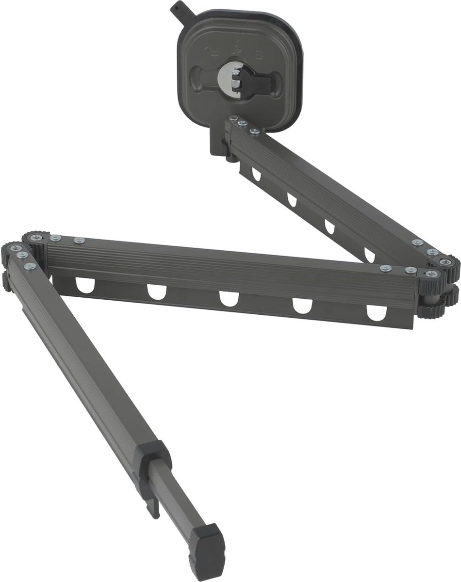 Goedkoopste Wanddroogrek met Zuignap - Opvouwbaar Droogrek - 2-Polig - Sterke Draagcapaciteit - Ruimtebesparend - Voor Binnen en Buiten - Ideaal voor Balkon, Badkamer, en Waskamer