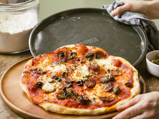 thumbnail: Holst Porzellan Professionele Pizzaplaat 40 Cm - Wit Hard Porselein, Hittebestendig & Vaatwasmachinebestendig