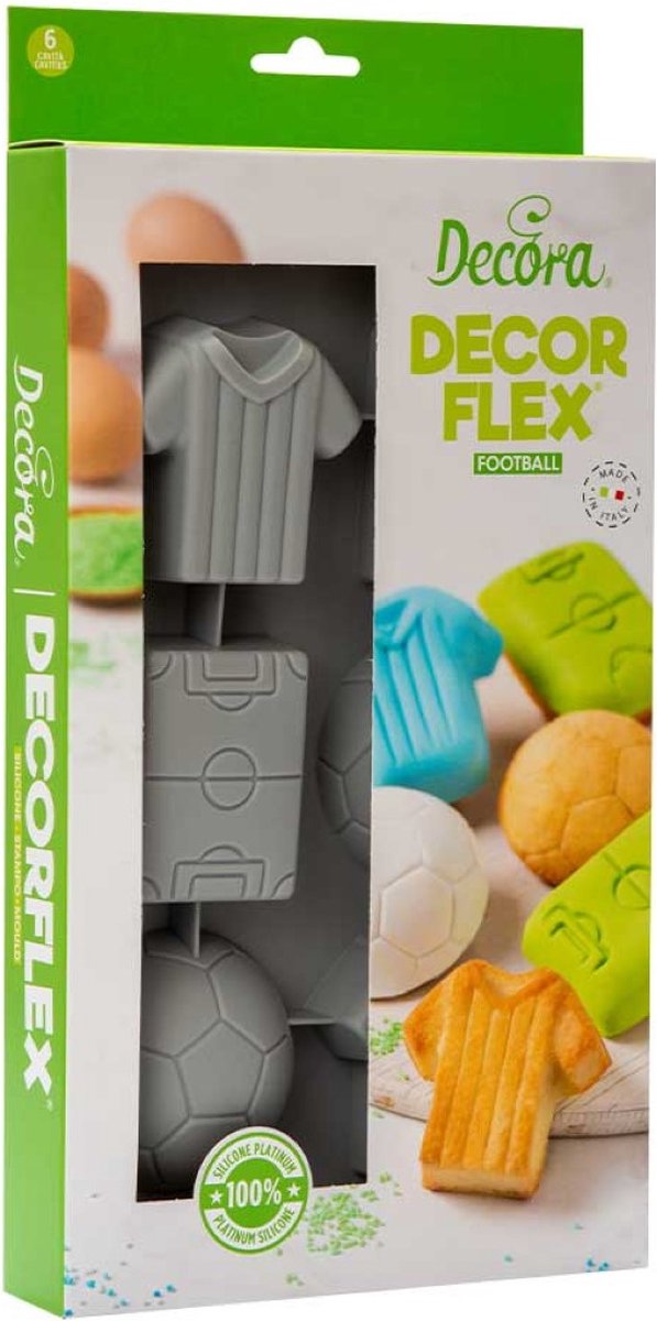 Decora Silicone Mal - Voetbal 6 holtes