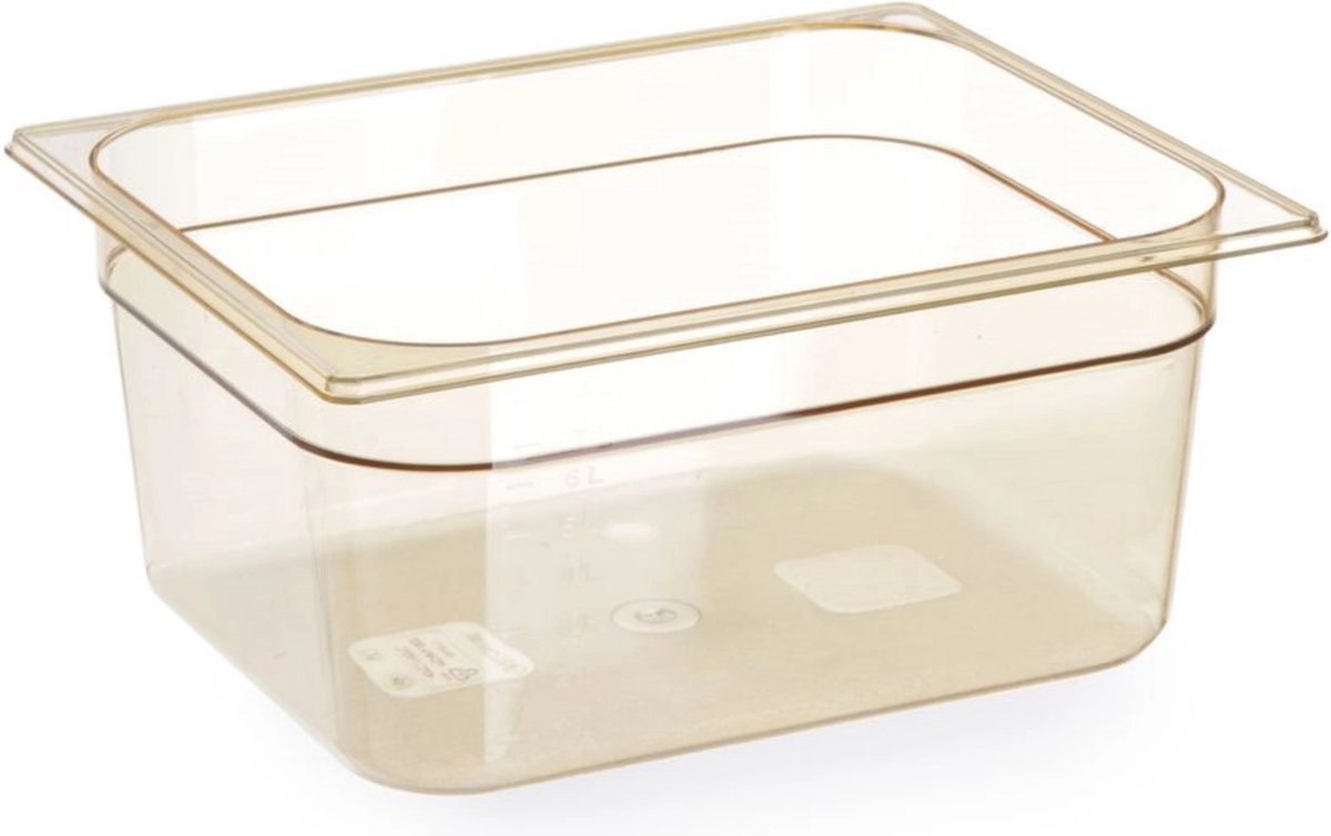 HENDI Gastronorm bak – hoge temperatuurbestendigheid – 9L – transparant – 325x265x150 mm