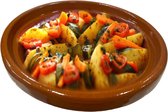 Bol.com Tajine Schaal Aardewerk - Kookgerei - Handgemaakt - Gasfornuis - Oven - BBQ - Ø 33 cm aanbieding