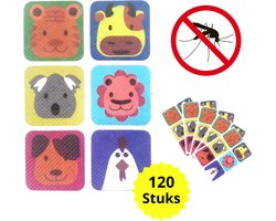 Muggenstickers - 120 Stuks - Citronella Sticker - Muggenstickers Voor Volwassenen & Kinderen