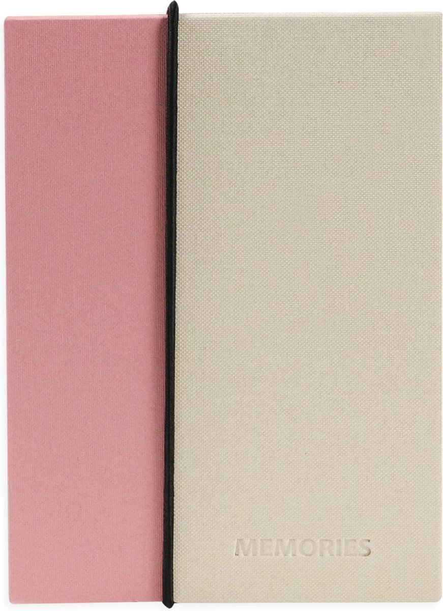 Leporello album - SecaDesign - Roze / ecru - 10x15 cm foto's