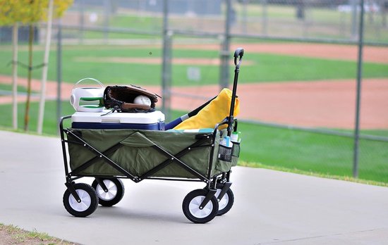 Tuinwagen opvouwbaar met handvat - Mac Sports Bolderkar — afbeelding 5