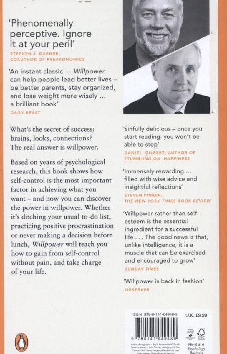 Willpower - back cover
