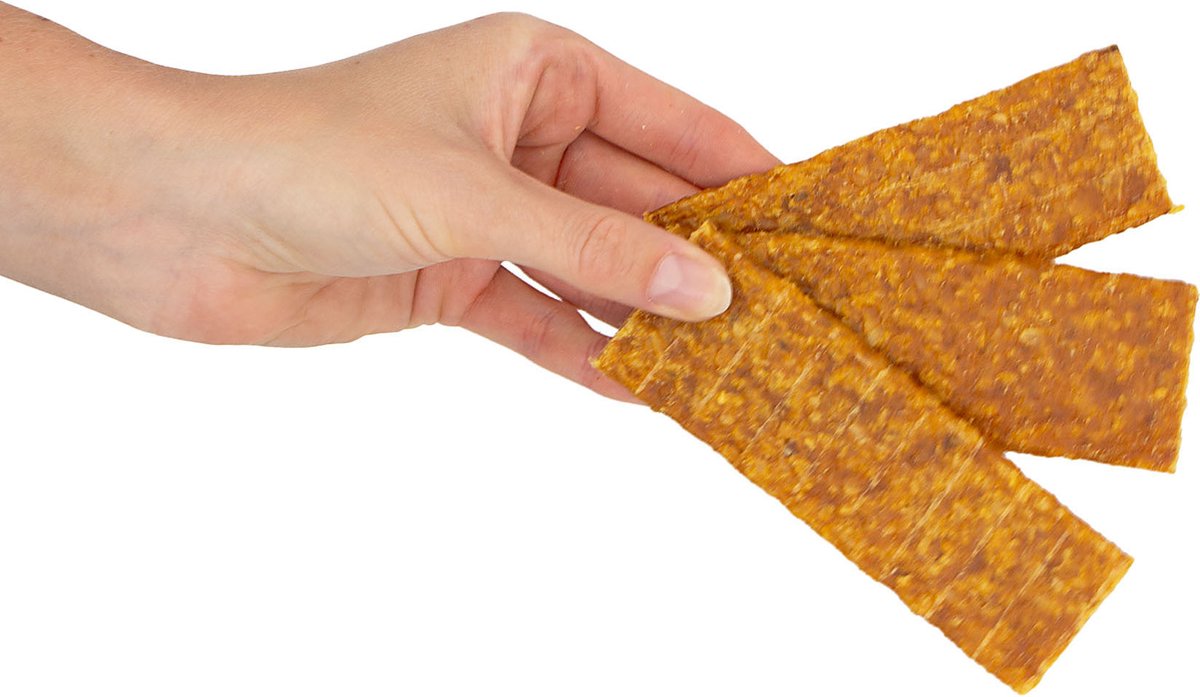 Budget Pet Deals Hondensnacks - Vleesstrips Kalkoen - 40 stuks - Gecertificeerd - Verwensnack- Gedroogd - 100% Natuurlijk