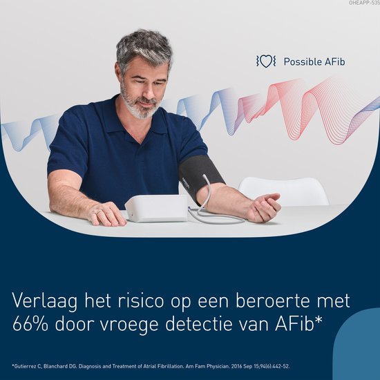 OMRON X7 Smart AFib Bloeddrukmeter voor bovenarm | Check voor AFib bij elke bloeddrukcontrole | Klinisch gevalideerd, inclusief zwangerschap en diabetes | 2 gebruikers | Intelli Wrap Manchet 22-42cm