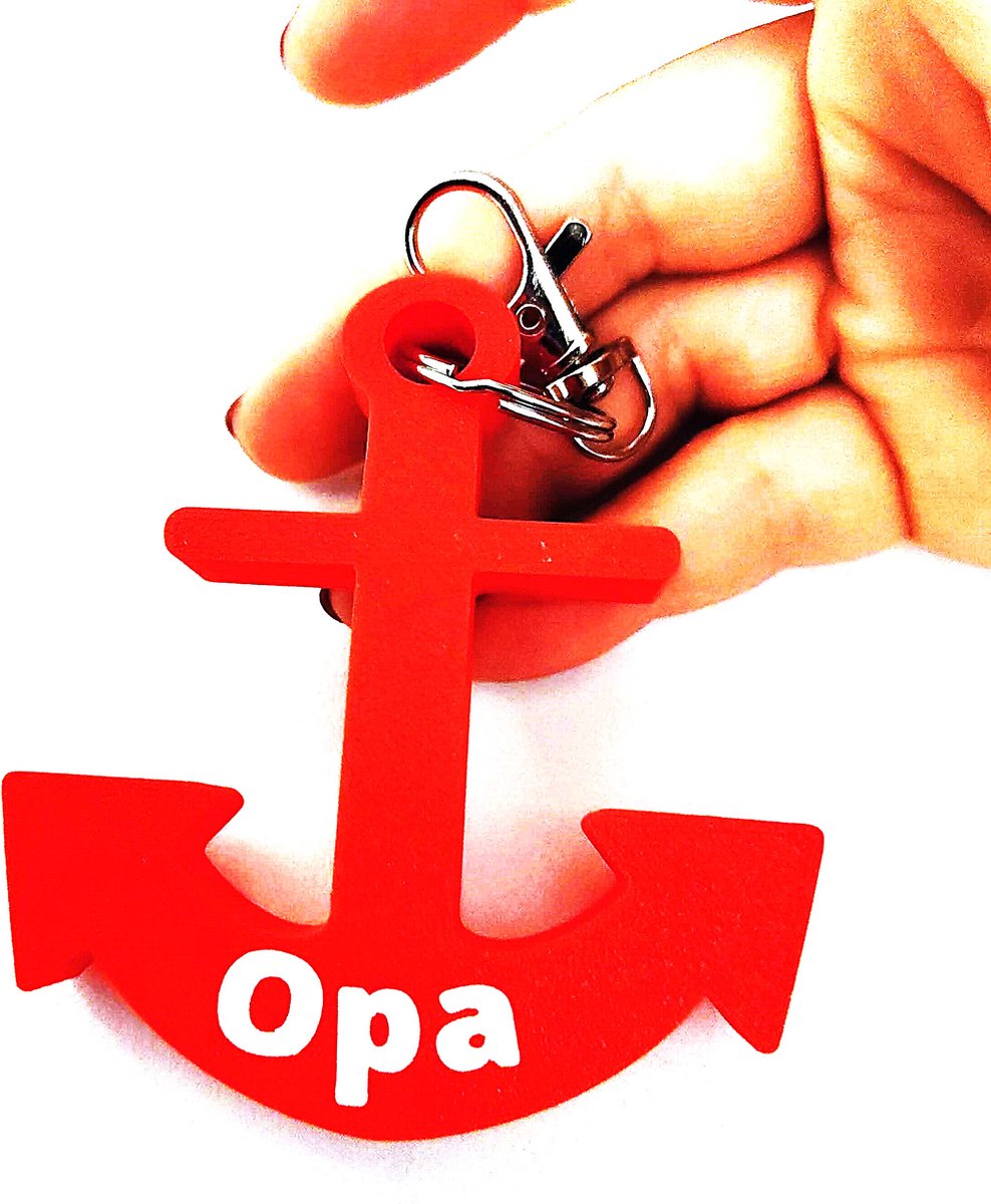 'Opa' anker sleutelhanger, perfect cadeau voor bootliefhebbers, drijvende sleutelhanger voor sleutels en accessoires
