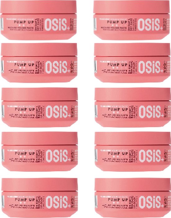 Schwarzkopf - OSiS+ Volume & Body Pump Up Coller Volume Multi -Usages - pack économique - 10 x 85 ml