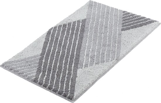 Kleine Wolke - Badmat Cross Anthracite (grijs), 60x100 cm