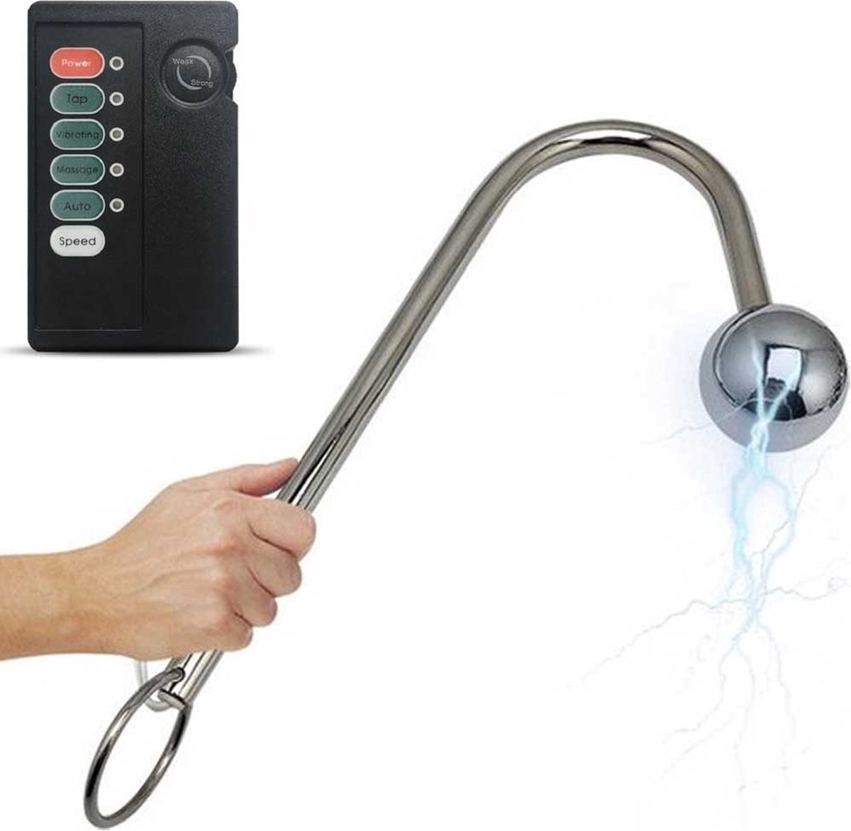 Goedkoopste Anaal Haak met Stroom - Stroomschok anus plug - Anale plug - Buttplug Shock - incl Afstandsbediening