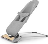 Bol.com UPPAbaby - Mira Stella - Wipstoel - Grijs - Zilveren frame met houten voet - Baby en Peuter - 2-in-1 aanbieding