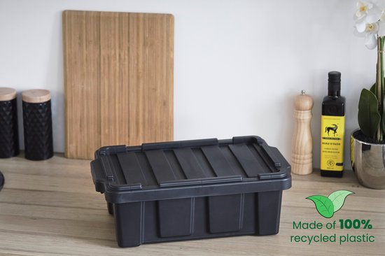 SUNDIS Master Box, set van 3 17L kunststof opbergbox, robuust en SUNDIS Master Box, set van 3 17L kunststof opbergbox, robuust en