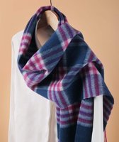 L-180*35 Warme Geruite wintersjaal