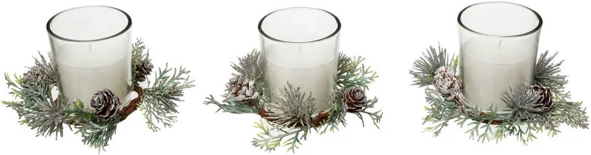 Geurkaarsen voor de feestdagen, 3 stuks