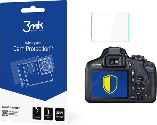 BROTECT Glas Screen Protector voor Canon EOS 2000D Schermbeschermer [9H Hardheid, Beschermglas-Folie niet Gehard Glas