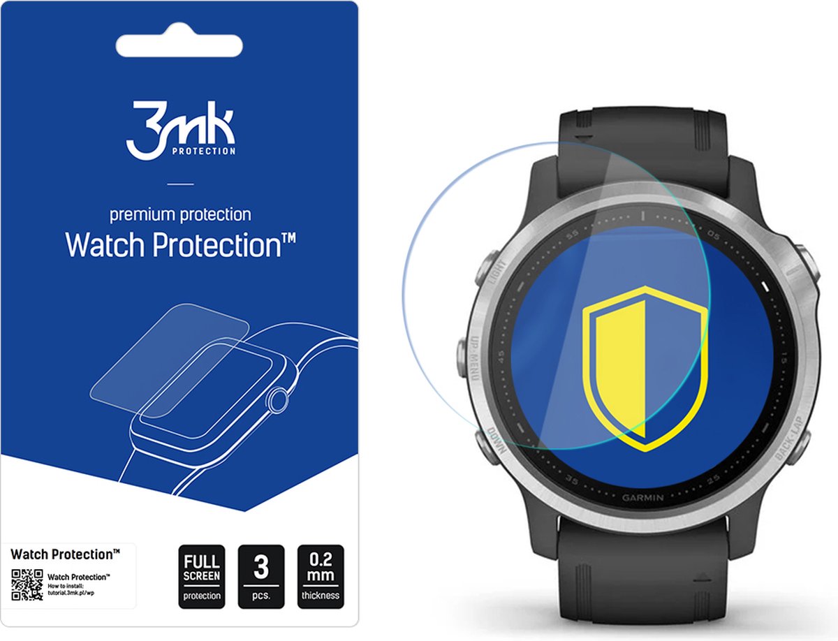 Garmin Fenix 6s - 3mk Watch Protection v. FlexibleGlass Lite