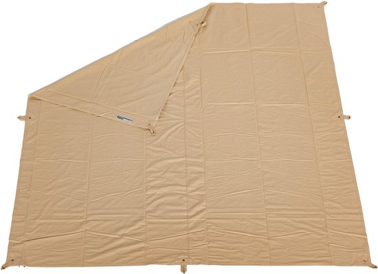 Vierkante Canvas Shelter - Waterdicht en UV-bestendig - Zandkleurig Katoen 320 g/m² - 3x3m - Ideaal voor Tuin, Camping en Evenementen