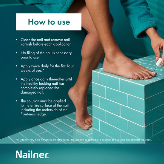 Nailner Kalknagelkwastje 5 ml - Kalknagelbehandeling voor Kalknagel en Schimmelnagel, Medische hulpmiddelen om Kalknagels te behandelen en voorkomen, effectief binnen 4 weken, eenvoudig aan te brengen zonder te vijlen, voor dagelijks gebruik