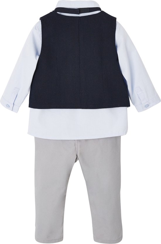 Vertbaudet Ensemble bébé garçon cérémonie gilet + chemise + noeud papillon + pantalon
