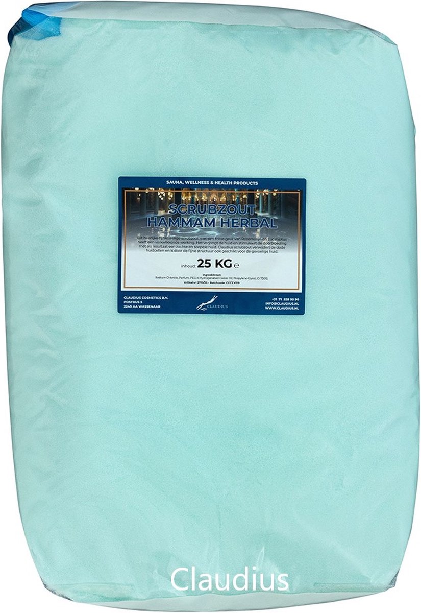 Goedkoopste Scrubzout Hammam Herbal - 25 kg - Hydraterende Lichaamsscrub