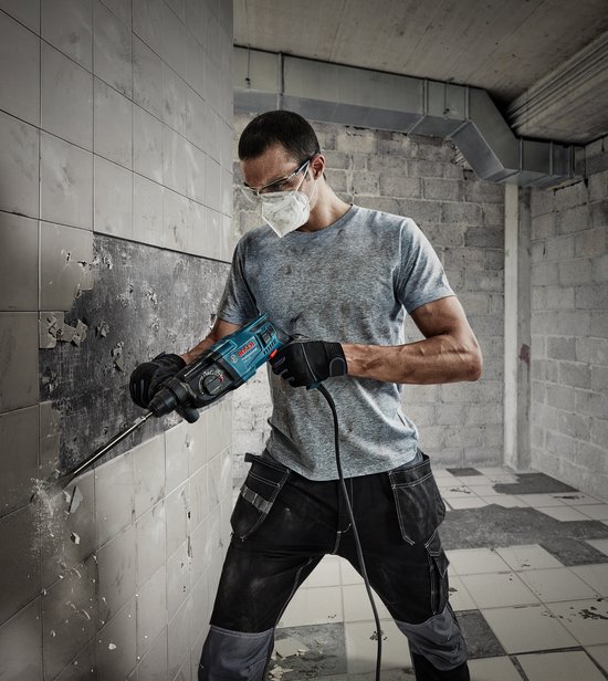 Bosch Professional GBH 2-21 Boorhamer (machinedoek, handgreep, 3-delige SDS-plus borenset)