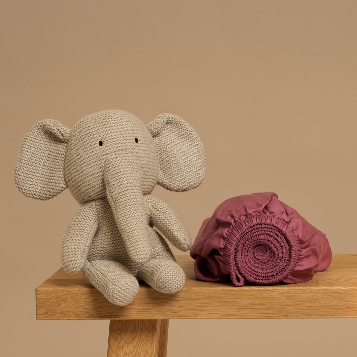 Coco & Cici Coco & Cici Kind - Hoeslaken TENCEL Twill Dusty Rose 70x145x15 70x145x15
