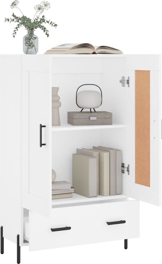 vidaXL Armoire vidaXL Armoire haute - 69,5 x 31 x 115 cm - Wit - Armoire de cuisine