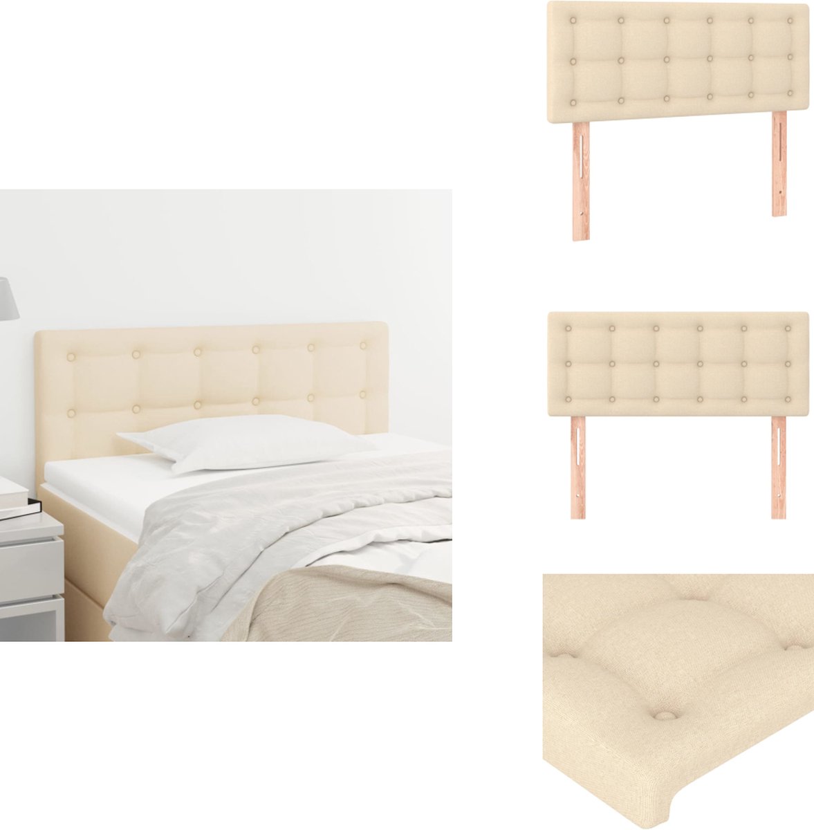 vidaXL Hoofdborden 2 st 90x5x78/88 cm fluweel donkergrijs