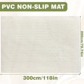 Antislipmat van pvc, antislip tapijtnet 200 x 300 cm, op maat te snijden mat voor pallet, plank, laden, matras, bank