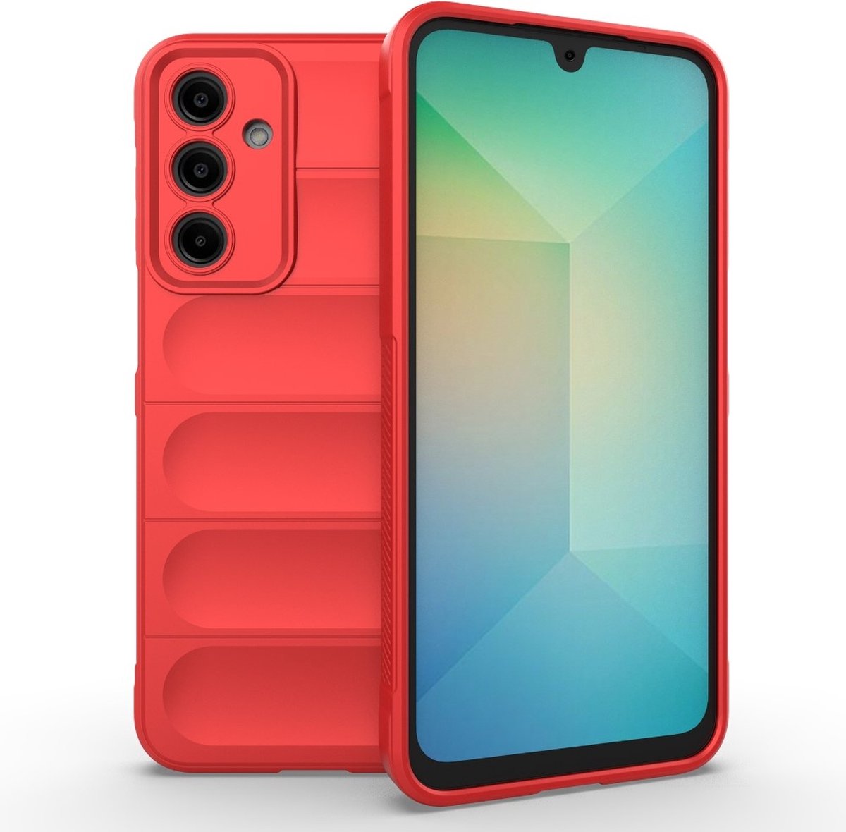 Coverup Hoesje - Geschikt voor Samsung Galaxy A16 Hoesje - Coverup Hands-On Rugged Back Cover - Rood
