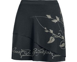 The Lord Of The Rings Elven Leaves Dames Minirok - zwart - XXL