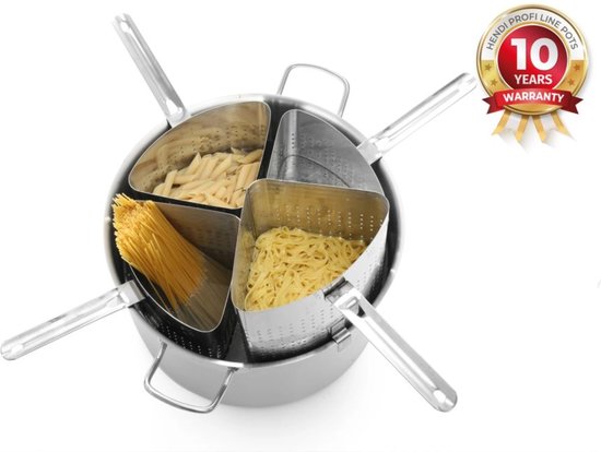 Hendi Pastakoker Inzet - 1,5 Liter - 16x16(H)23cm - 1/4 pan van HENDI — afbeelding 4