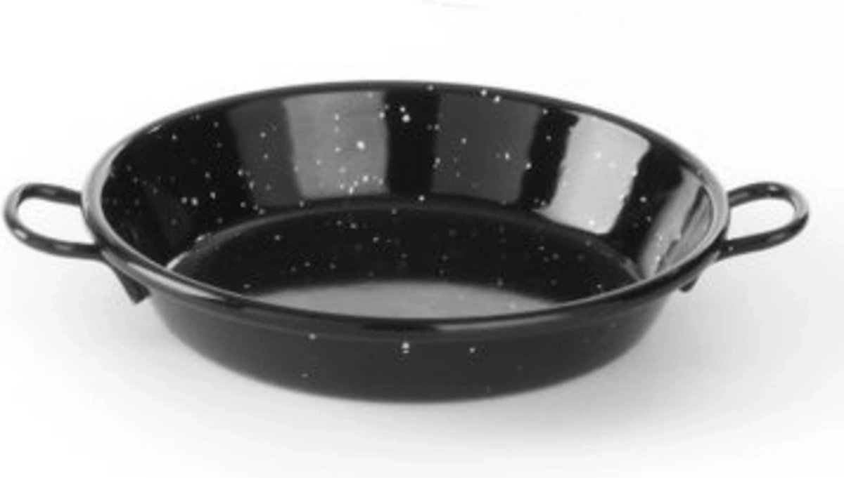 HENDI Geëmailleerde paëllapan – plaatstaal – 120 mm – vaatwasserbestendig