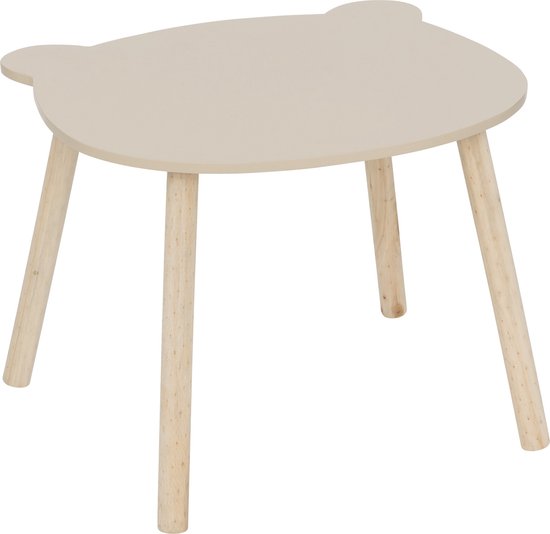 Atmosphera Kids Planche à Dessin/Table Enfant Ours en Peluche Ø60cm - Beige